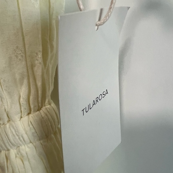 Tularosa x Revolve  Brielle Embroidered Dress in Mellow Yellow, New with Tags - Picture 6 of 6